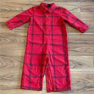 GAP Red Plaid Baby Longall